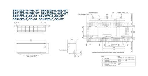 Mitsubishi Heavy Industries SRK50ZS-WF los binnendeel - Image 2