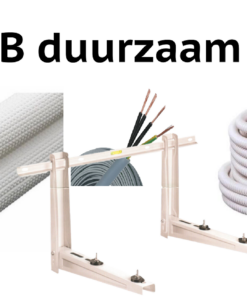 Airco aansluit pakket 1/4 3/8 met beugel