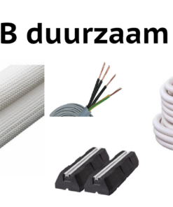 Airco aansluit pakket 1/4 3/8 met opstelblokken